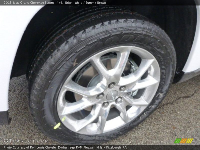 Bright White / Summit Brown 2015 Jeep Grand Cherokee Summit 4x4