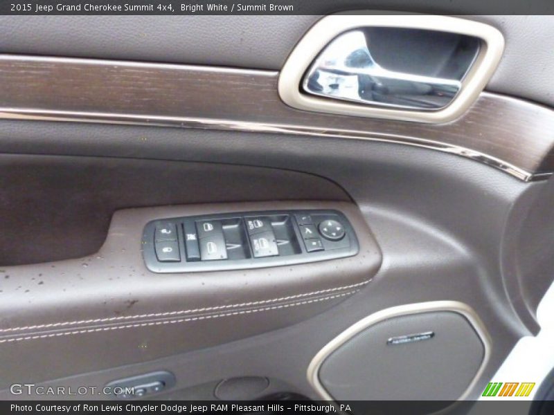 Bright White / Summit Brown 2015 Jeep Grand Cherokee Summit 4x4