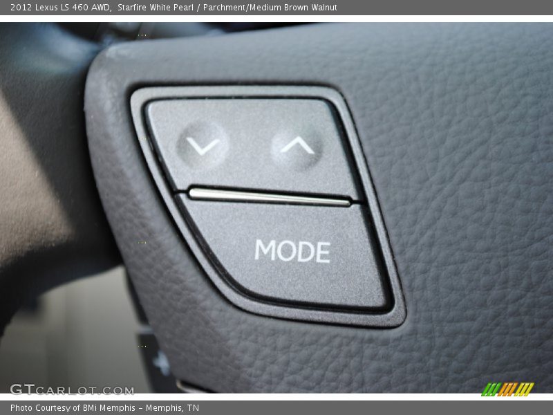 Starfire White Pearl / Parchment/Medium Brown Walnut 2012 Lexus LS 460 AWD