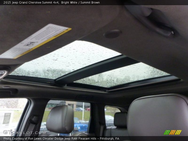 Bright White / Summit Brown 2015 Jeep Grand Cherokee Summit 4x4