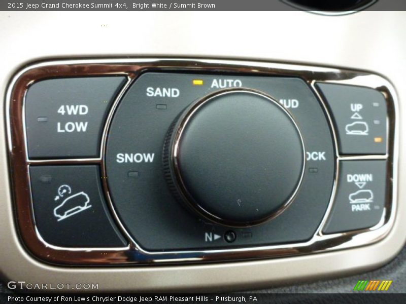 Controls of 2015 Grand Cherokee Summit 4x4