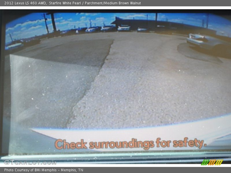 Starfire White Pearl / Parchment/Medium Brown Walnut 2012 Lexus LS 460 AWD