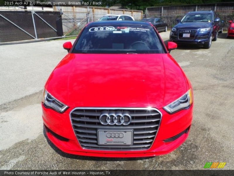 Brilliant Red / Black 2015 Audi A3 2.0 Premium quattro