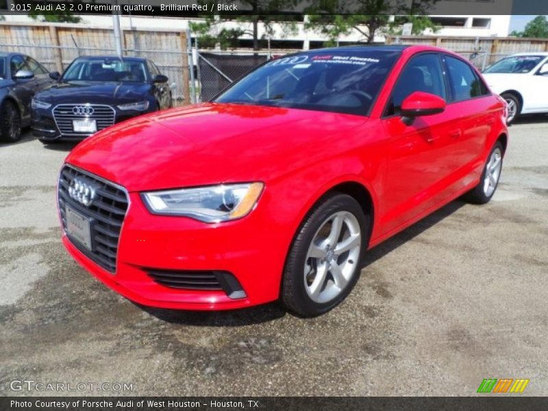 Brilliant Red / Black 2015 Audi A3 2.0 Premium quattro
