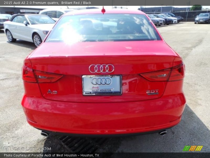 Brilliant Red / Black 2015 Audi A3 2.0 Premium quattro