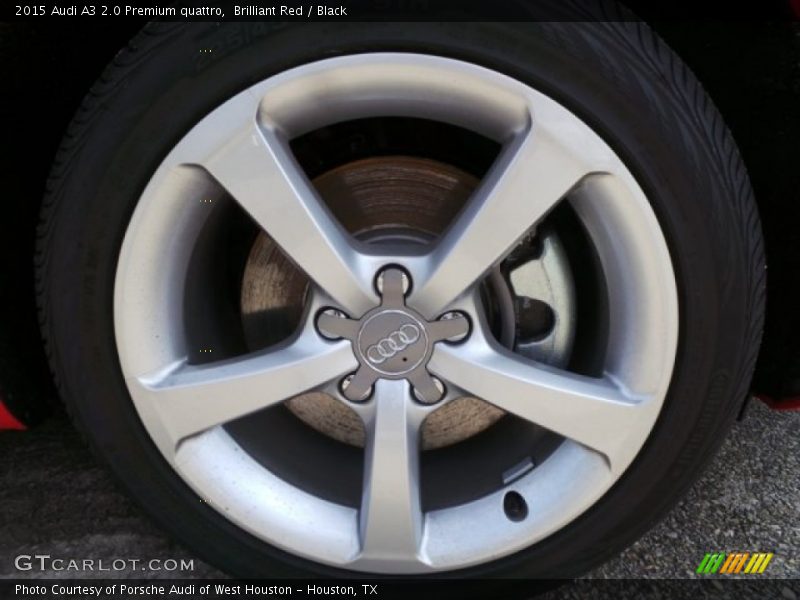 Brilliant Red / Black 2015 Audi A3 2.0 Premium quattro