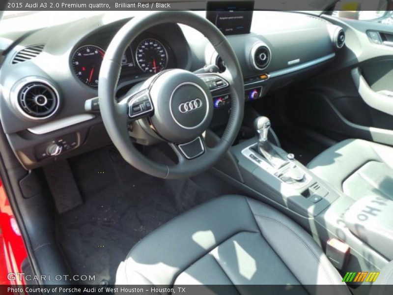 Brilliant Red / Black 2015 Audi A3 2.0 Premium quattro