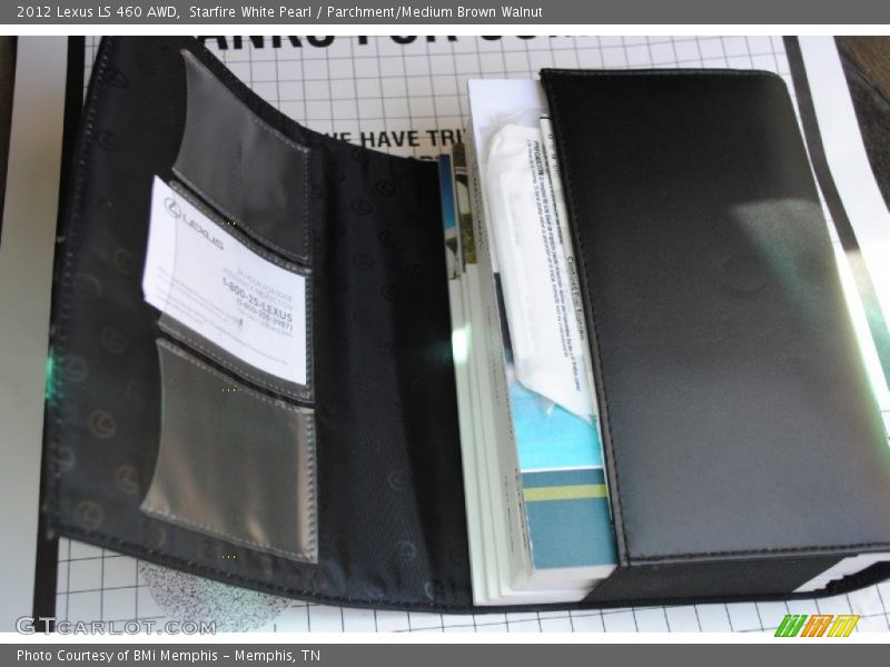 Starfire White Pearl / Parchment/Medium Brown Walnut 2012 Lexus LS 460 AWD