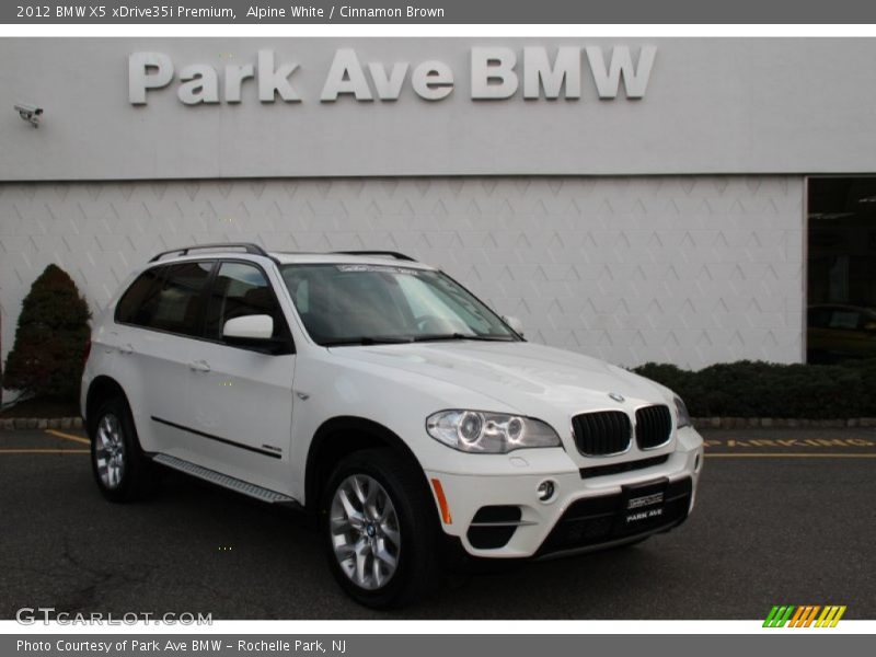 Alpine White / Cinnamon Brown 2012 BMW X5 xDrive35i Premium