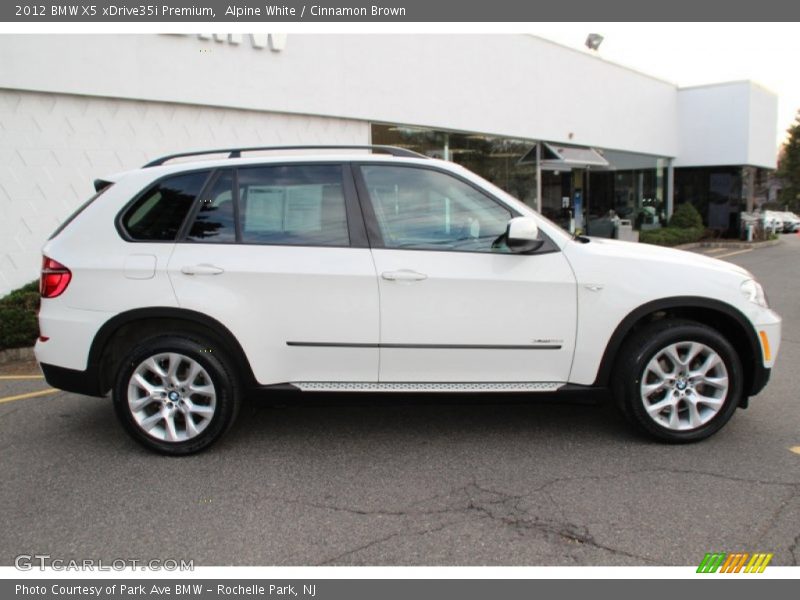 Alpine White / Cinnamon Brown 2012 BMW X5 xDrive35i Premium