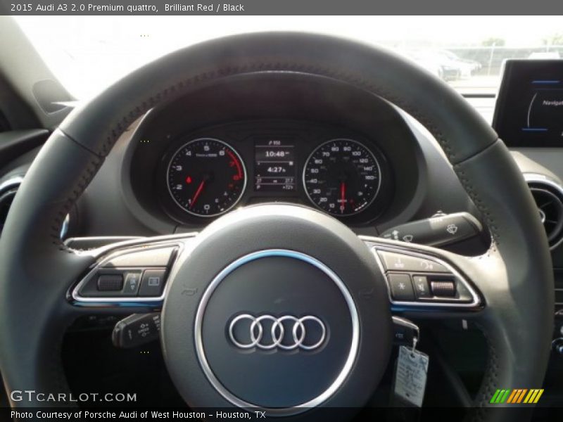 Brilliant Red / Black 2015 Audi A3 2.0 Premium quattro