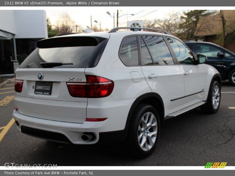 Alpine White / Cinnamon Brown 2012 BMW X5 xDrive35i Premium
