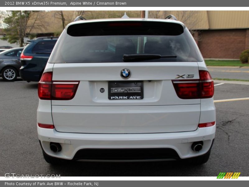 Alpine White / Cinnamon Brown 2012 BMW X5 xDrive35i Premium