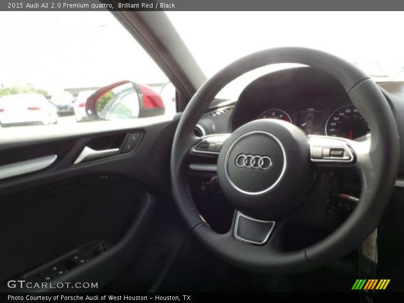 Brilliant Red / Black 2015 Audi A3 2.0 Premium quattro