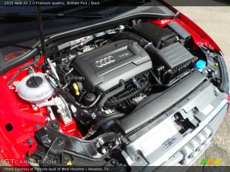 Brilliant Red / Black 2015 Audi A3 2.0 Premium quattro