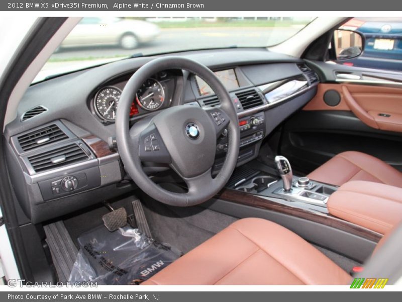 Alpine White / Cinnamon Brown 2012 BMW X5 xDrive35i Premium