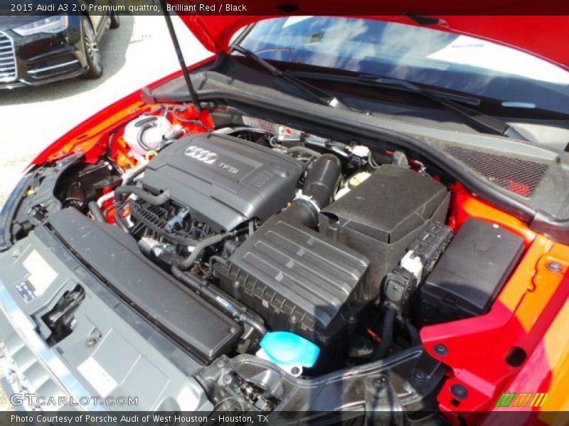 Brilliant Red / Black 2015 Audi A3 2.0 Premium quattro