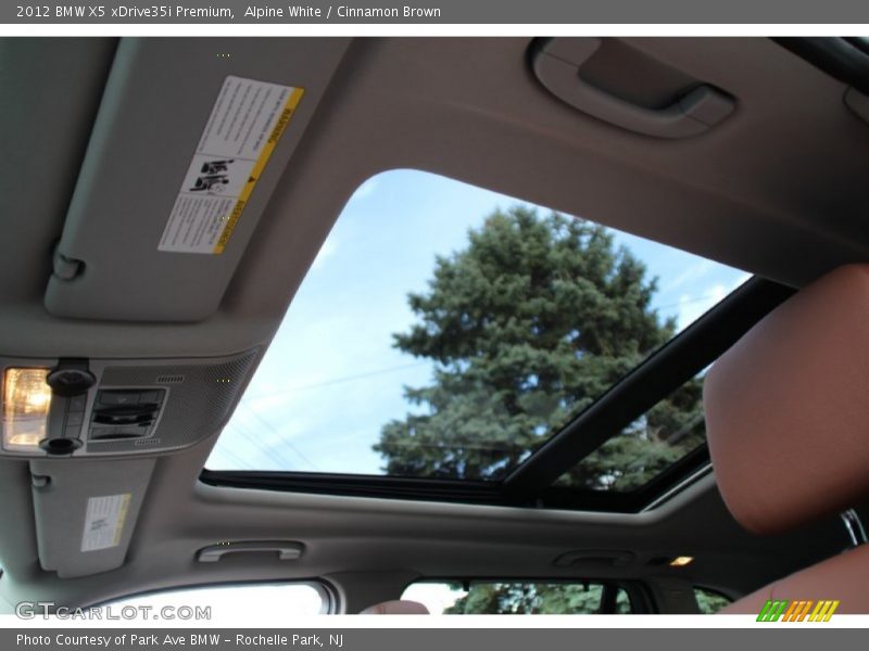 Alpine White / Cinnamon Brown 2012 BMW X5 xDrive35i Premium