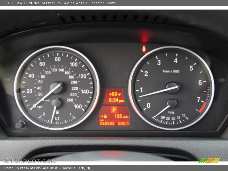 Alpine White / Cinnamon Brown 2012 BMW X5 xDrive35i Premium