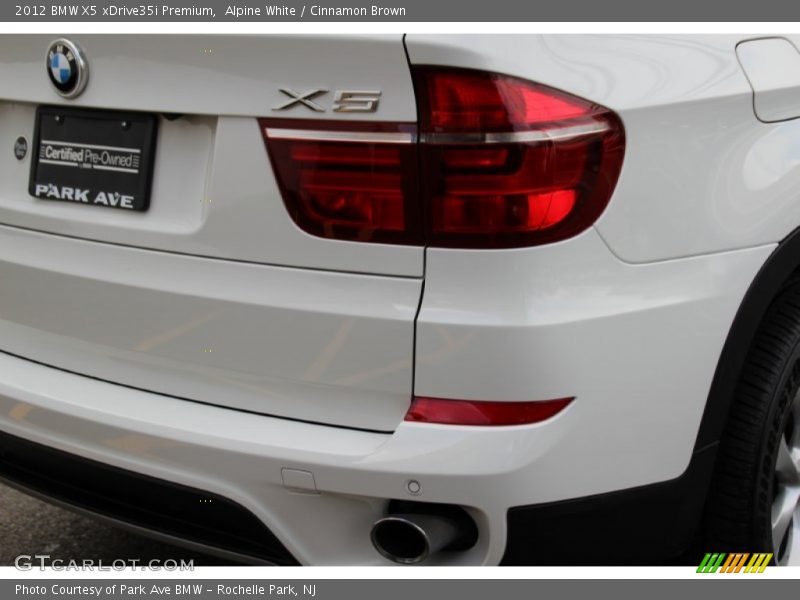 Alpine White / Cinnamon Brown 2012 BMW X5 xDrive35i Premium