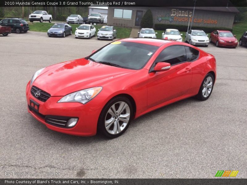 Tsukuba Red / Brown 2010 Hyundai Genesis Coupe 3.8 Grand Touring