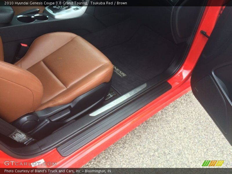 Tsukuba Red / Brown 2010 Hyundai Genesis Coupe 3.8 Grand Touring