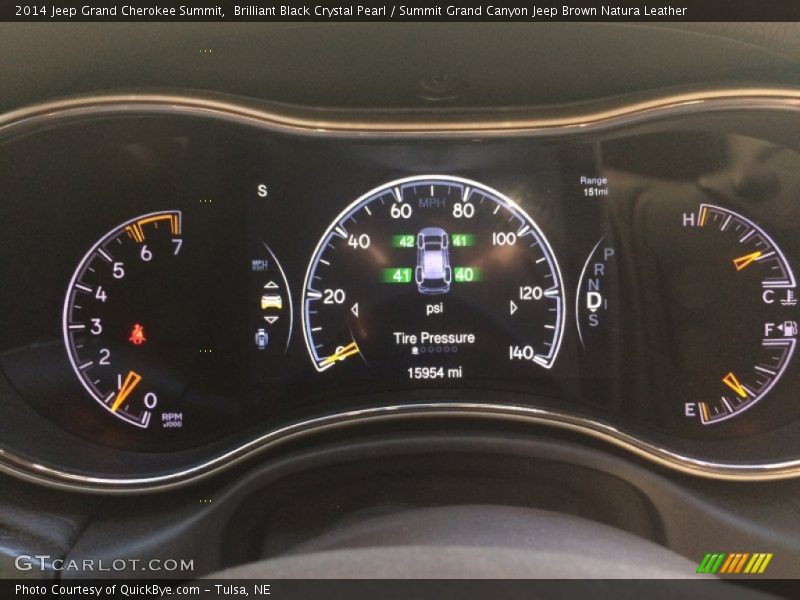 Brilliant Black Crystal Pearl / Summit Grand Canyon Jeep Brown Natura Leather 2014 Jeep Grand Cherokee Summit
