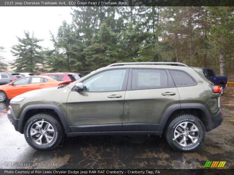 ECO Green Pearl / Trailhawk Black 2015 Jeep Cherokee Trailhawk 4x4