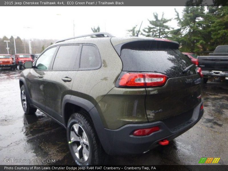 ECO Green Pearl / Trailhawk Black 2015 Jeep Cherokee Trailhawk 4x4