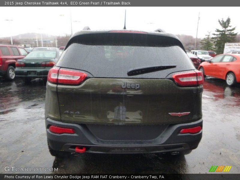 ECO Green Pearl / Trailhawk Black 2015 Jeep Cherokee Trailhawk 4x4
