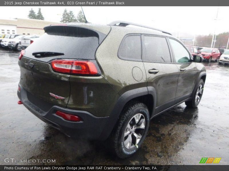 ECO Green Pearl / Trailhawk Black 2015 Jeep Cherokee Trailhawk 4x4