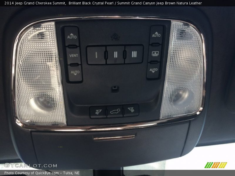 Brilliant Black Crystal Pearl / Summit Grand Canyon Jeep Brown Natura Leather 2014 Jeep Grand Cherokee Summit