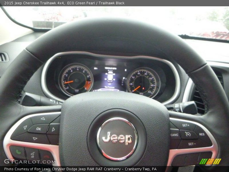 ECO Green Pearl / Trailhawk Black 2015 Jeep Cherokee Trailhawk 4x4