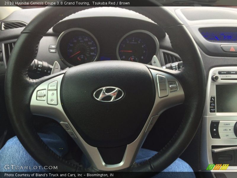 Tsukuba Red / Brown 2010 Hyundai Genesis Coupe 3.8 Grand Touring