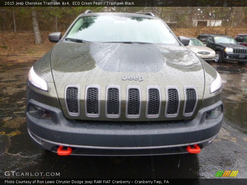 ECO Green Pearl / Trailhawk Black 2015 Jeep Cherokee Trailhawk 4x4
