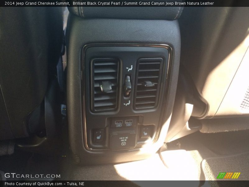 Brilliant Black Crystal Pearl / Summit Grand Canyon Jeep Brown Natura Leather 2014 Jeep Grand Cherokee Summit