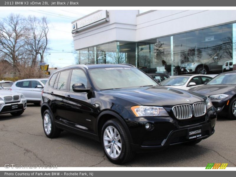 Jet Black / Black 2013 BMW X3 xDrive 28i