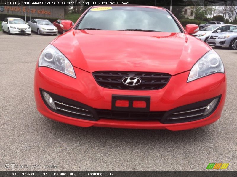 Tsukuba Red / Brown 2010 Hyundai Genesis Coupe 3.8 Grand Touring