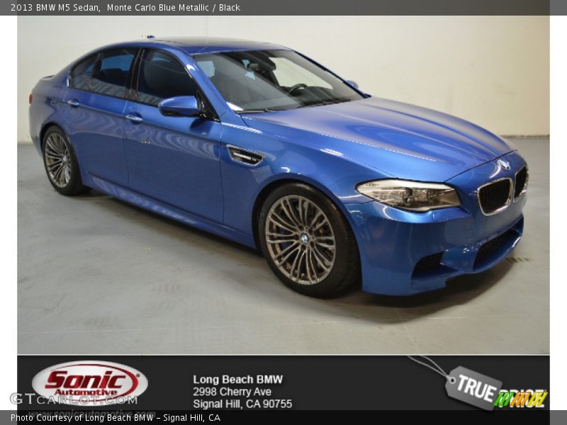 Monte Carlo Blue Metallic / Black 2013 BMW M5 Sedan