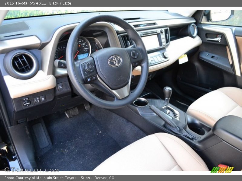 Black / Latte 2015 Toyota RAV4 XLE