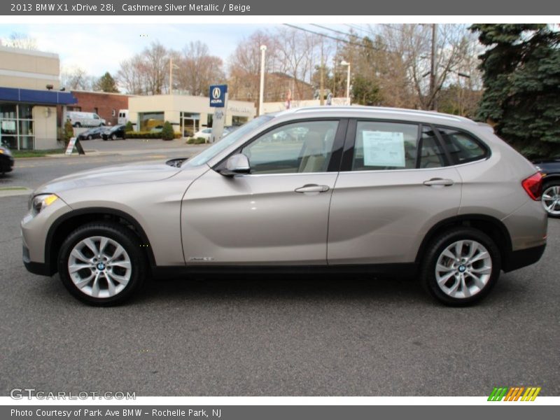 Cashmere Silver Metallic / Beige 2013 BMW X1 xDrive 28i