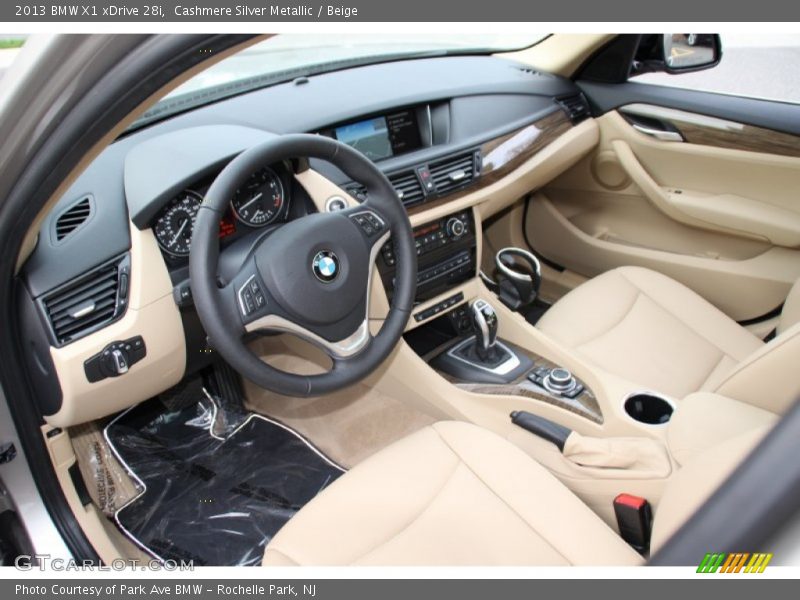 Cashmere Silver Metallic / Beige 2013 BMW X1 xDrive 28i