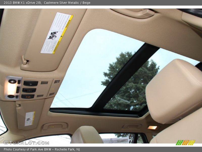 Cashmere Silver Metallic / Beige 2013 BMW X1 xDrive 28i