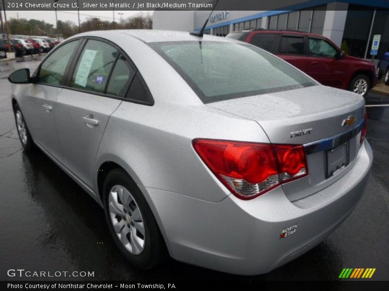 Silver Ice Metallic / Jet Black/Medium Titanium 2014 Chevrolet Cruze LS