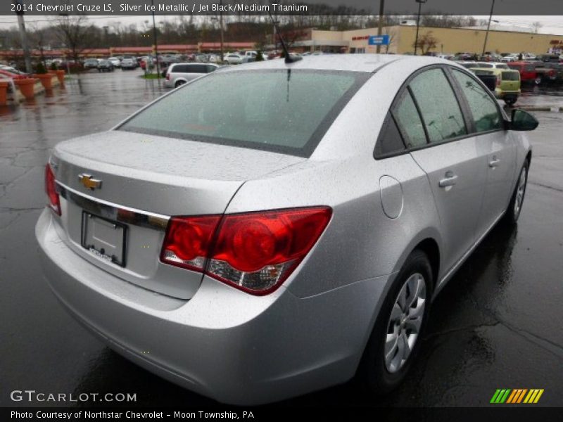 Silver Ice Metallic / Jet Black/Medium Titanium 2014 Chevrolet Cruze LS