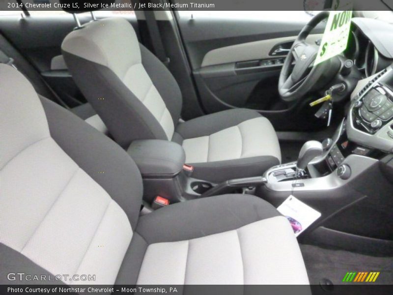 Silver Ice Metallic / Jet Black/Medium Titanium 2014 Chevrolet Cruze LS