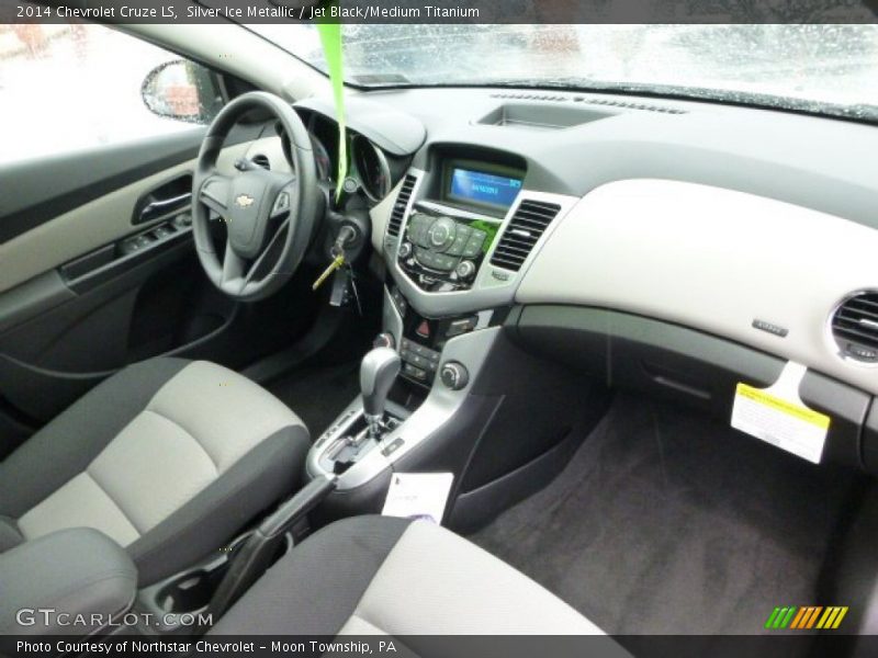 Silver Ice Metallic / Jet Black/Medium Titanium 2014 Chevrolet Cruze LS