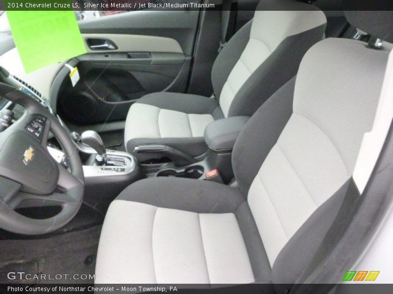 Silver Ice Metallic / Jet Black/Medium Titanium 2014 Chevrolet Cruze LS