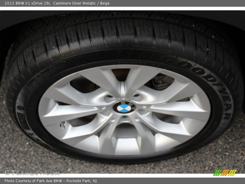 Cashmere Silver Metallic / Beige 2013 BMW X1 xDrive 28i