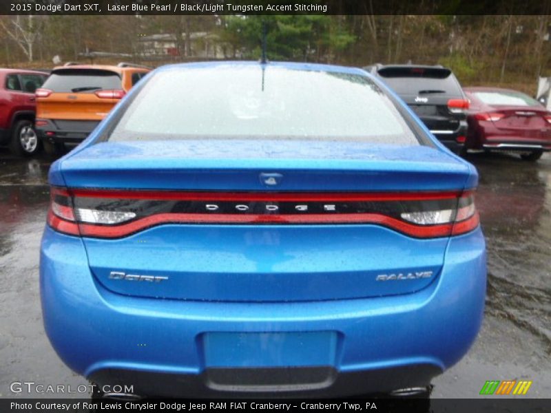 Laser Blue Pearl / Black/Light Tungsten Accent Stitching 2015 Dodge Dart SXT